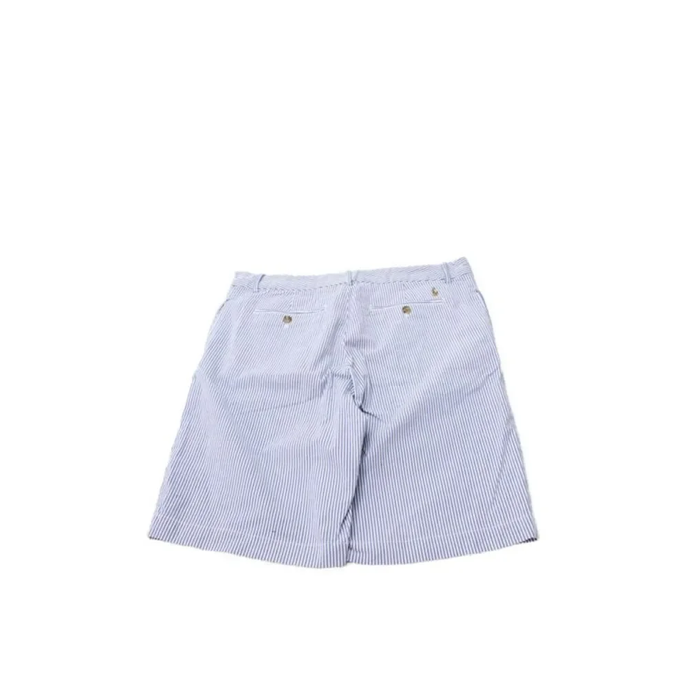 Polo Ralph Lauren Childrens Boys Seersucker Shorts Blue White Cotton Size 20